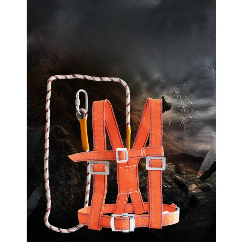 Adjustable Safety Belt Aerial Work Cleaning External Wall Rescue Protection Safety Rope Outdoor Climbing Safety Harness