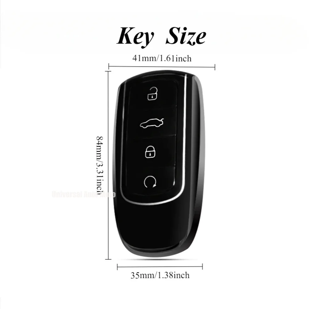 Transparente TPU-Autoschlüsselhülle für Chery Tiggo 8plus, Tiggo 8 New, 5 Plus, 7pro Max, Omoda 5, C5 Zubehör-Schutzhülle – Detail 1