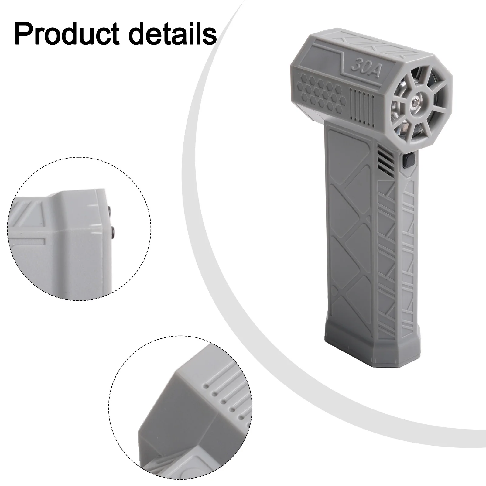 X3 Gewelddadige Blower Fan 3e Turbo Blower Fan Jetfan Sterke Fans Handheld 130000 RPM Windsnelheid 52 m/s Met LED Verlichting