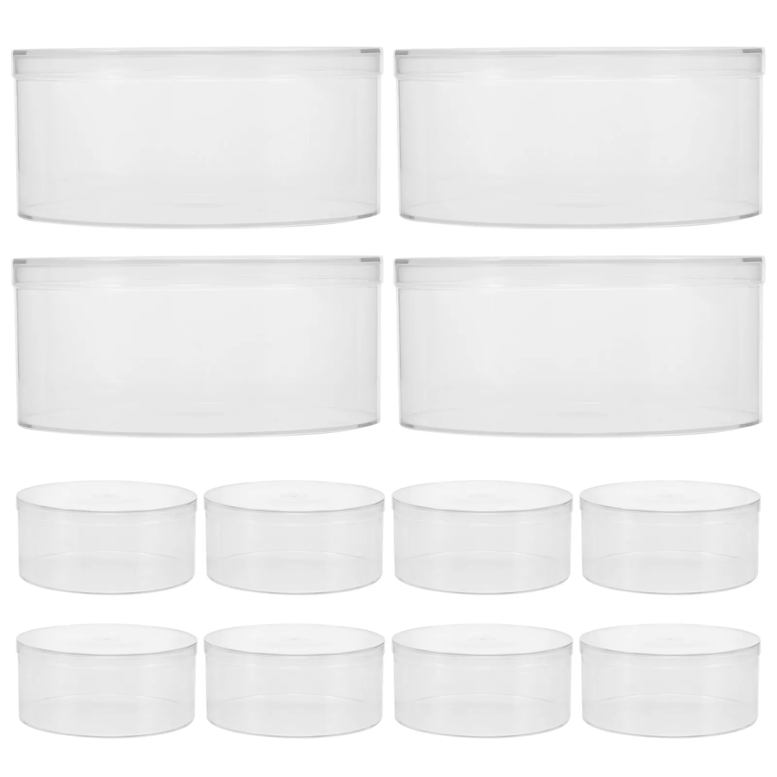 

Набор из 12 прозрачных герметичных контейнеров для хранения продуктов из пищевого пластика, многоразовые, для сухофруктов, для дома и офиса