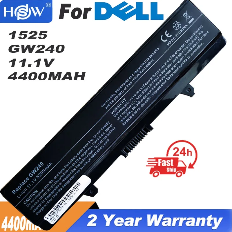 GW252 GW240 X284G Laptop Battery for Dell Inspiron 1525 1526 1545 1546 for Vostro 500 GP952 PP29L PP41L 451-10478 K450N