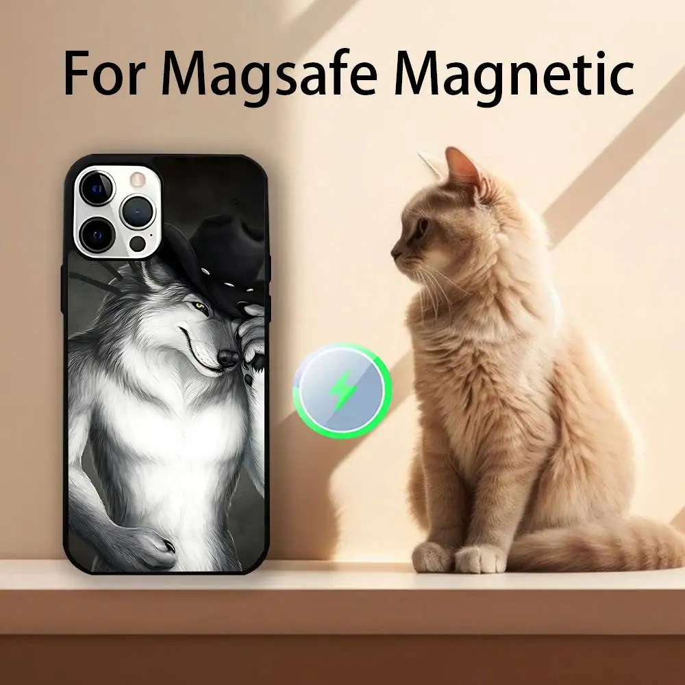 Чехол для телефона A-Alpha Sigma Wolf для iPhone 17,16,15,14,13,12,11,Pro,Max,Plus,Mini,SE4,E с магнитной беспроводной зарядкой Magsafe