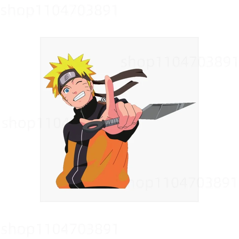 나루토 열전사 스티커 옷 티셔츠 후드티 만화 패션 데코 아플리케 DIY 어린이 패치 다림질 전사 아플리케