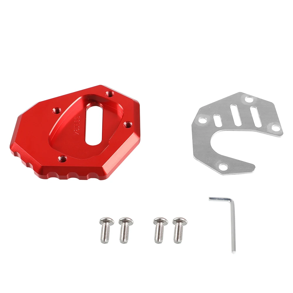 For Honda XRV750 Africa Twin XRV 750 RD07 Motorcycle Side Stand Pad Plate Kickstand Enlarger Support Extension Pad Plate Cover