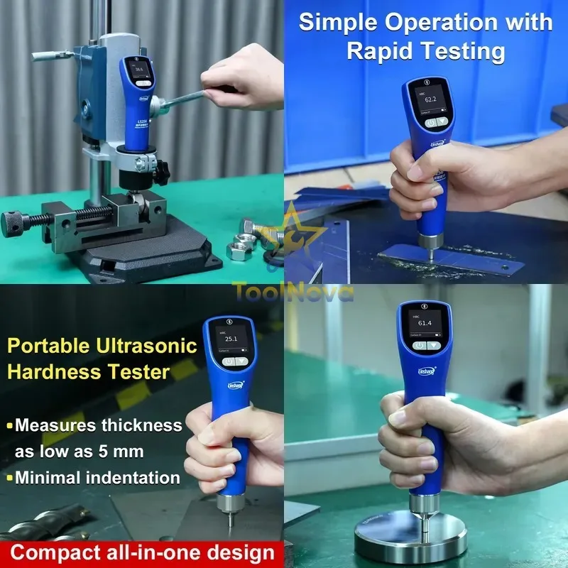 2026hotsale* LS256 Portable Ultrasonic Hardness Tester UCI Method for Metal Alloy Weld Pipe 20N Inspection with