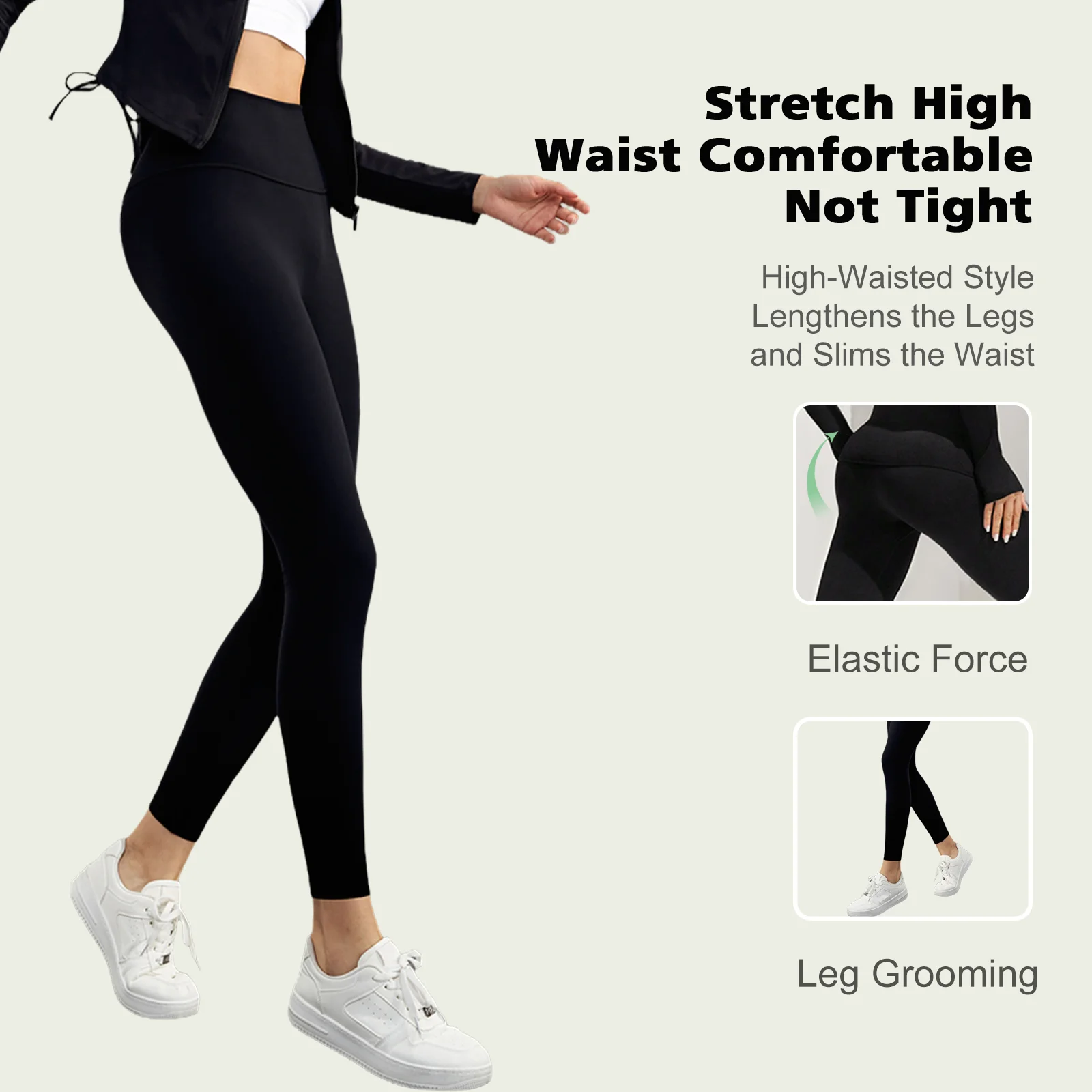 Leggings da yoga da donna Leggings da allenamento a vita alta da corsa Leggings morbidi per il controllo della pancia atletica Leggings da