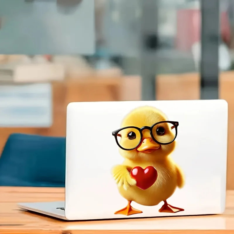 Cute Yellow Duck Vinyl Sticker Decal for Car Laptop Water Bottle Truck Motorcycle Window Wall Q39