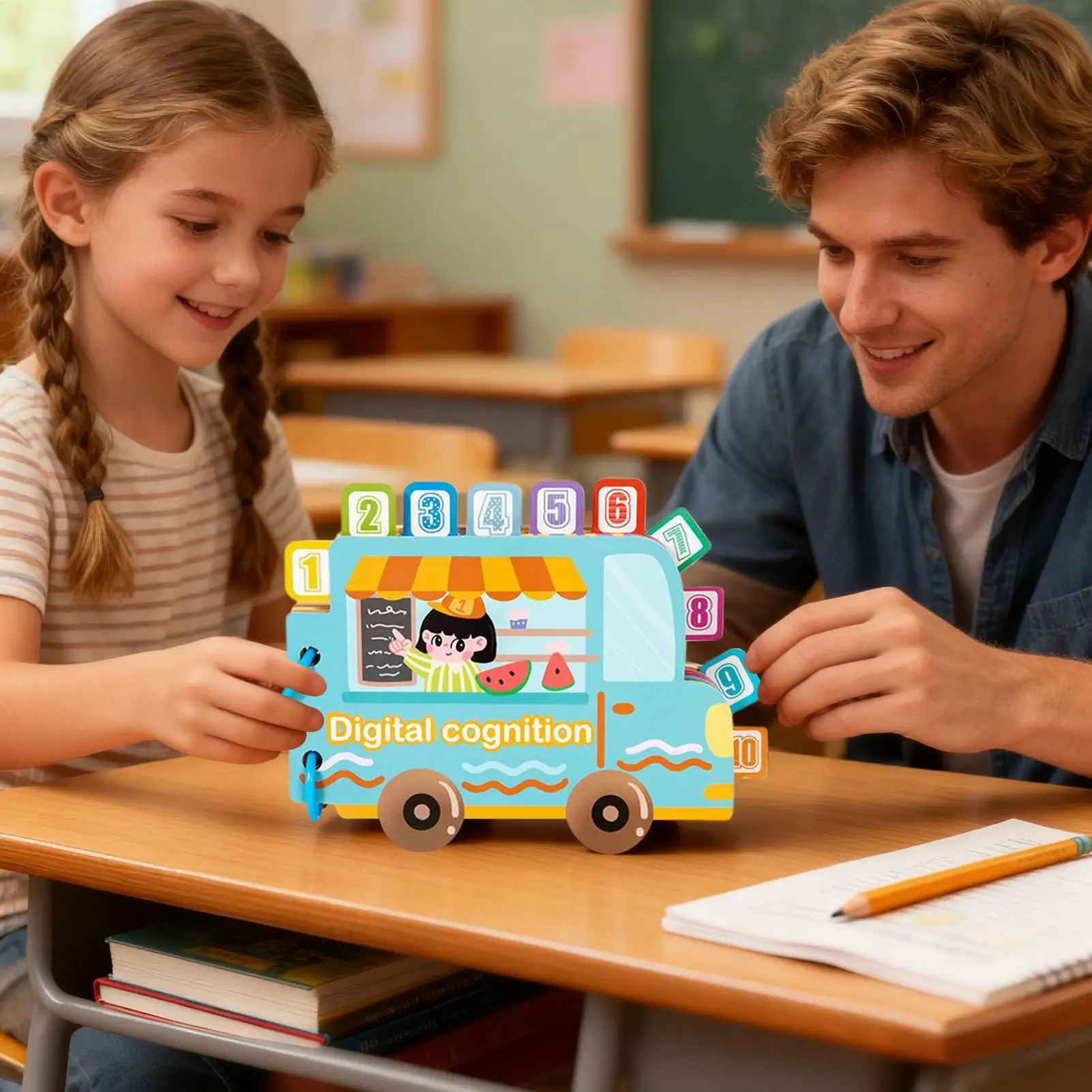 أطفال قابلة لإعادة الاستخدام كتب لزجة هادئة متعددة موضوع التعرف على الأرقام BusyBooks المحمولة مونتيسوري ملصق لعبة هدايا للأطفال