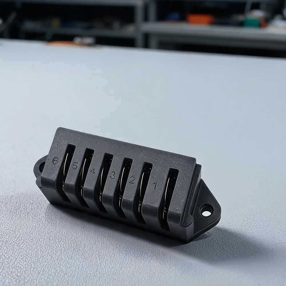 6 Pin Battery Box Discharge Connector for with 15A Female Connector Double Sided Seat Suitable for 125V Operation