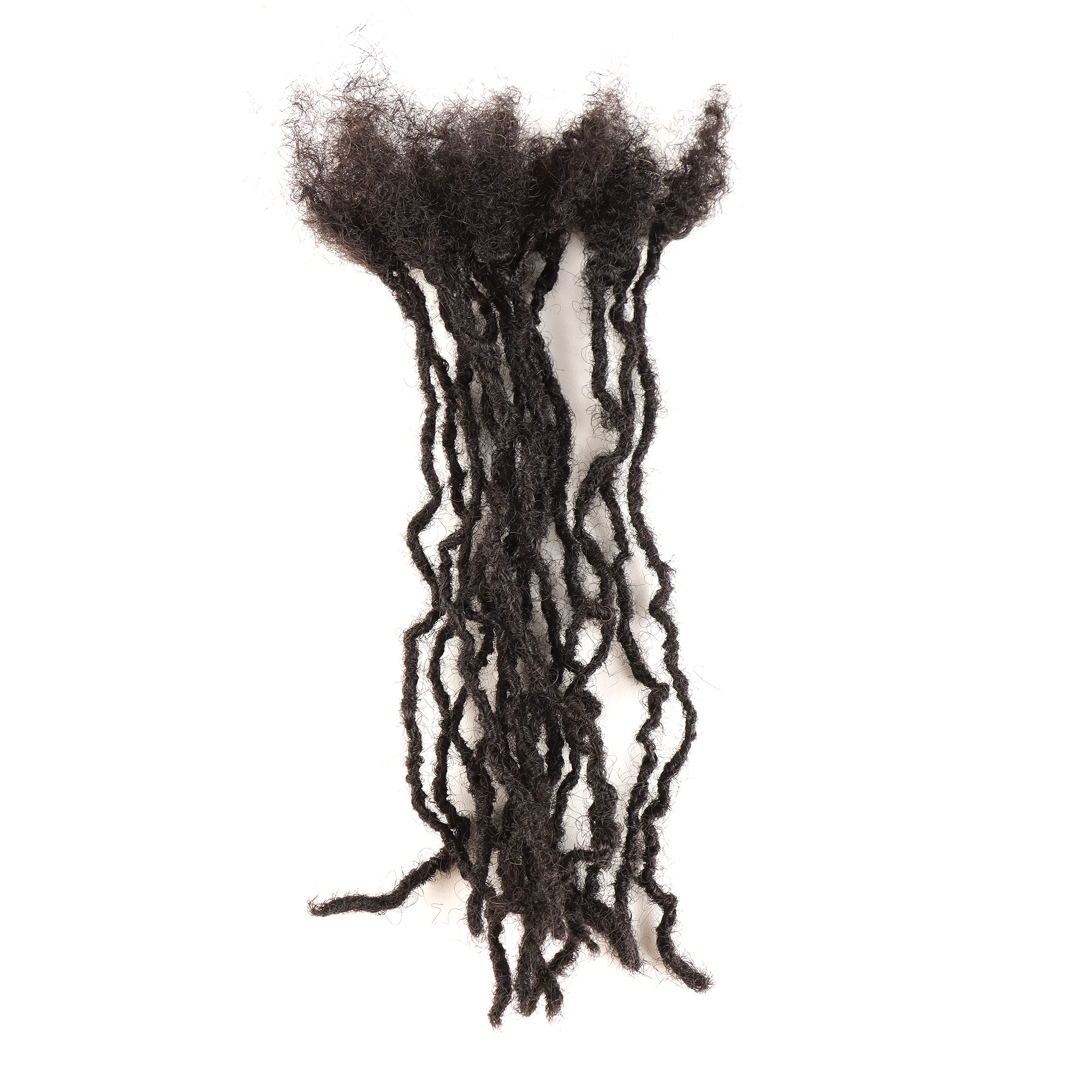 AHVAST 100% Human Hair interLocs Microlocs Dreadlocks Extensions 0.2cm-0.3cm thickness