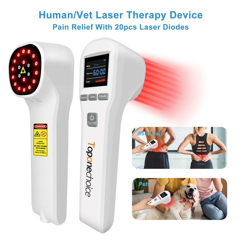 

650nm+808nm Cold Laser For Pain Low Level Laser Therapy Device Red Light Physical Therapy For Arthritis Pain Sports Injuries