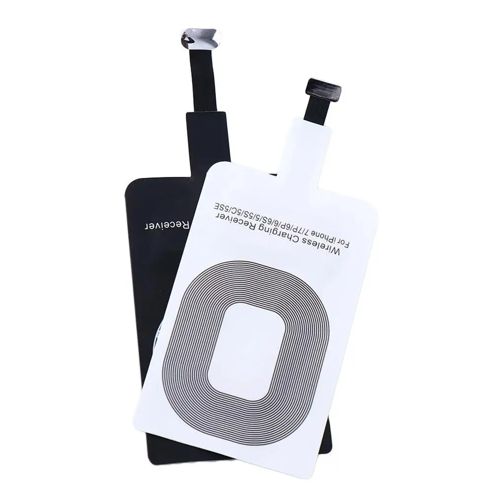 Type-C Adapter Qi Wireless Charging Induction Patch Charge Coil Receiver Charger For iPhone 5 5S SE 6 6S 6Plus 7 Plus Android