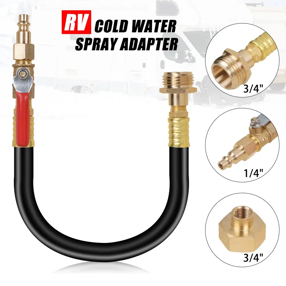 Camper Winterizing Kit Blowout Shut Off Valve Adapter Hose Faucet For RVs Boats