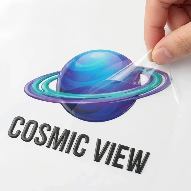 

50PCS Stickers Personalized Custom Logo Sticker 3D Transfer Stickers UV DTF Wedding Labels Customized Waterproof Company Name