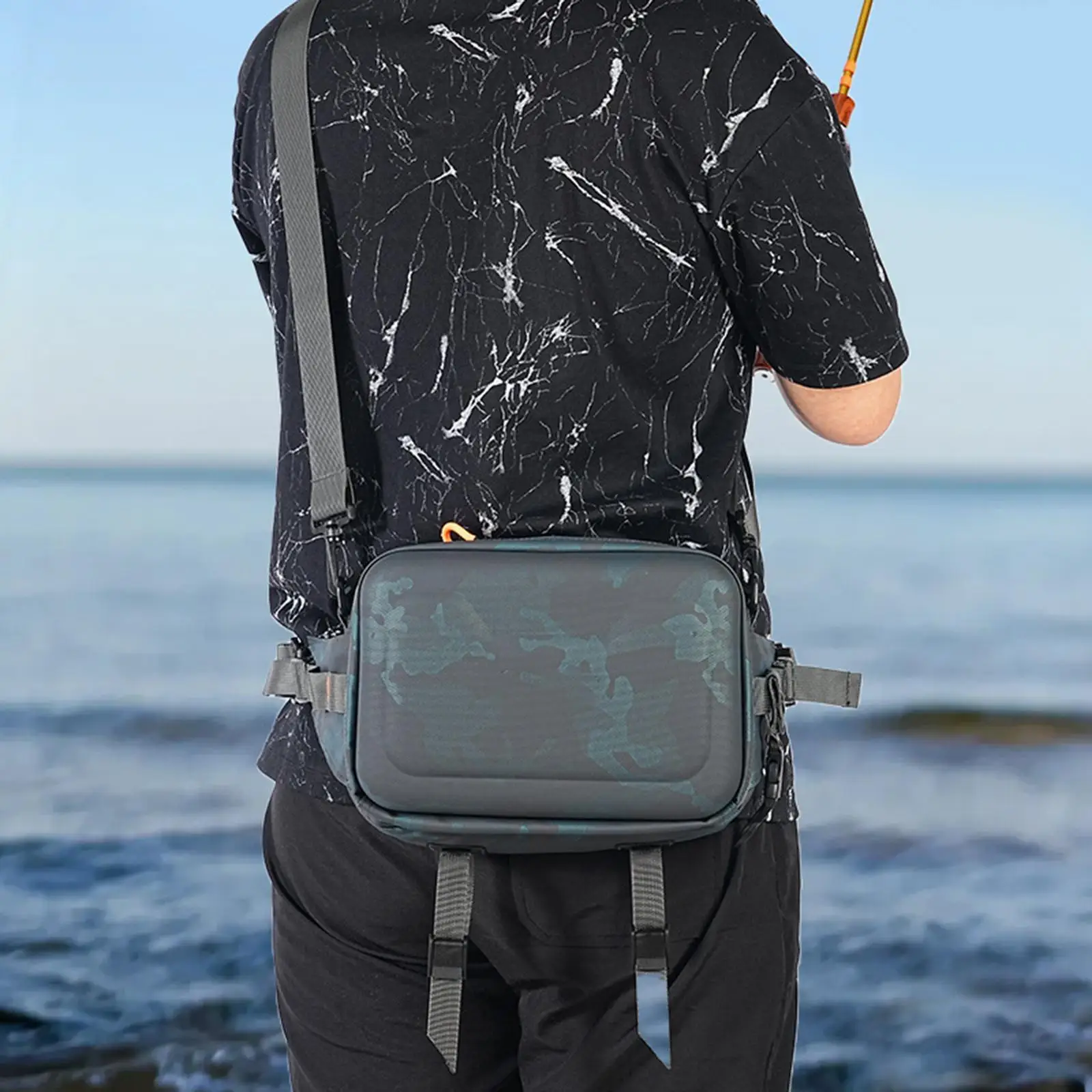 

Поясная сумка для рыбалки для мужчин, водостойкая легкая многофункциональная практичная поясная сумка, водонепроницаемая для бега, скалолазания