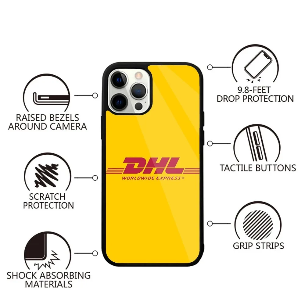 D-DHL Express cover  Phone Case Strong Magnetic For IPhone 15,14,13,Pro,Max,Plus,11,12,Mini For Magsafe Wireless Charging