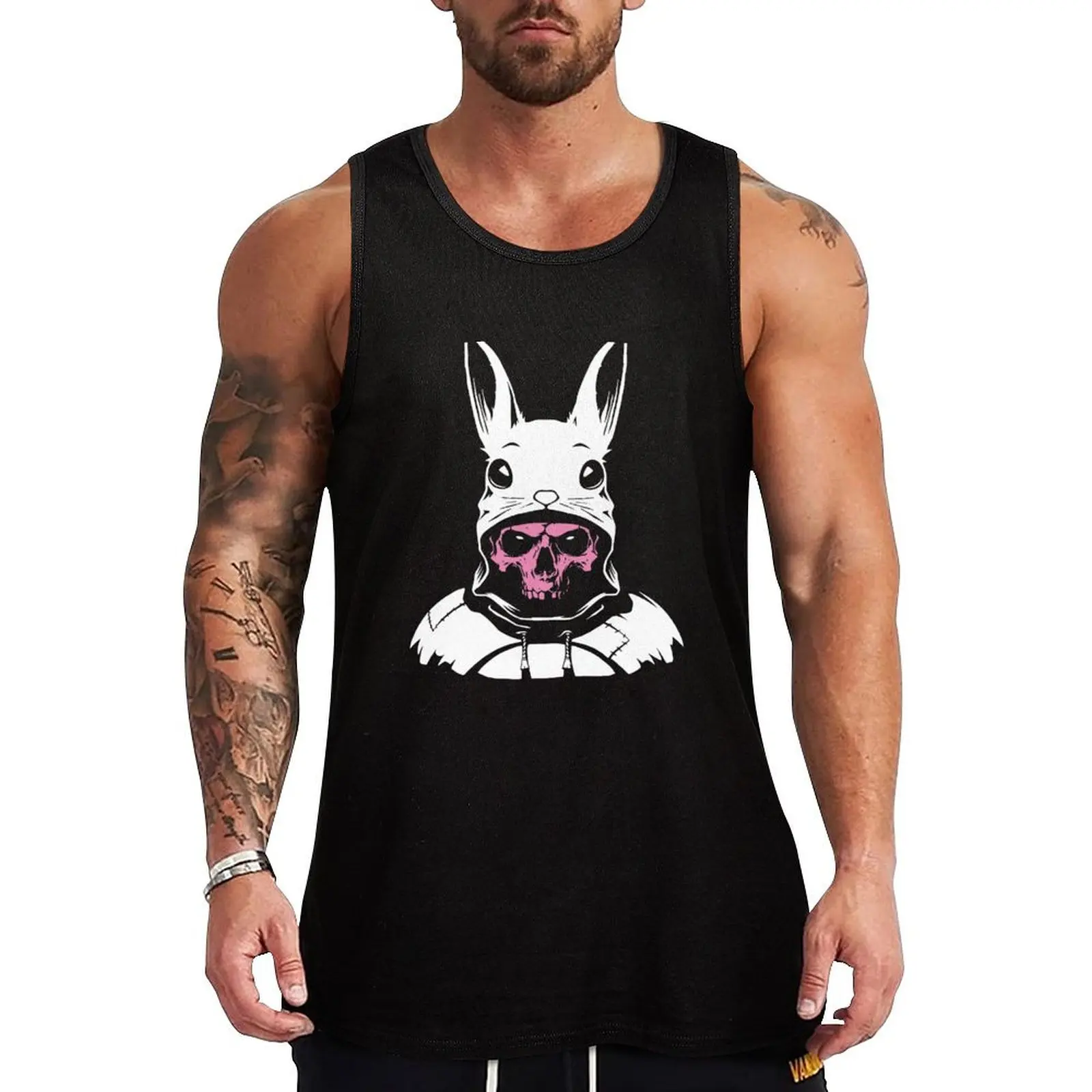 

demon is inside the rabbit Tank Top gym t-shirts man Men's t-shirt gym shirt man Sportswear for men