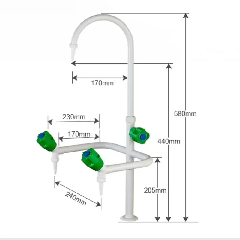 School Laboratory Faucet Three Ports Single Handle 360 Rotation Faucet Mixer Tap Single Cold Single Handle Crane Torneira