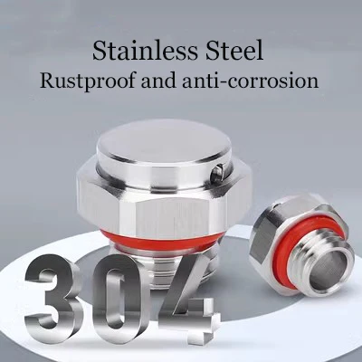 IP68 Explosion Proof Breather Valve with Oil Membrane, 304 Stainless Steel Waterproof Air Vent Plug for 2 Way Pressure Balance