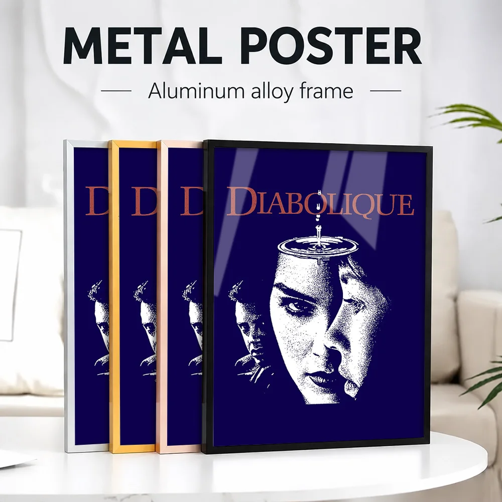90S Movies Framed Metal Poster Personalized Photo Dramatic Vintage Screen Graphic Style Wall Art For Home Office Director Gift