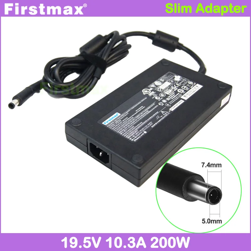 

200W Laptop Charger 19.5V 10.3A for HP ZBook 17 G1 G2 Mobile Workstation AC Adapter Power Supply A200A00AL ADP-200CB BA