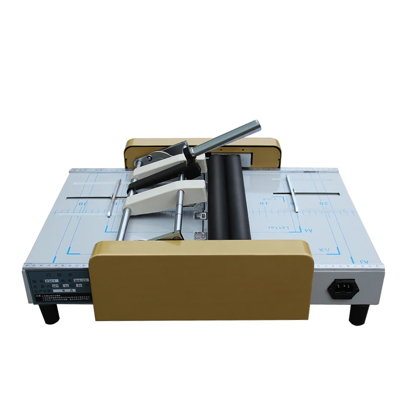 

Wholesale Brochure Manufacturer Electric Folding Stapler Manual Binding Folding Machine