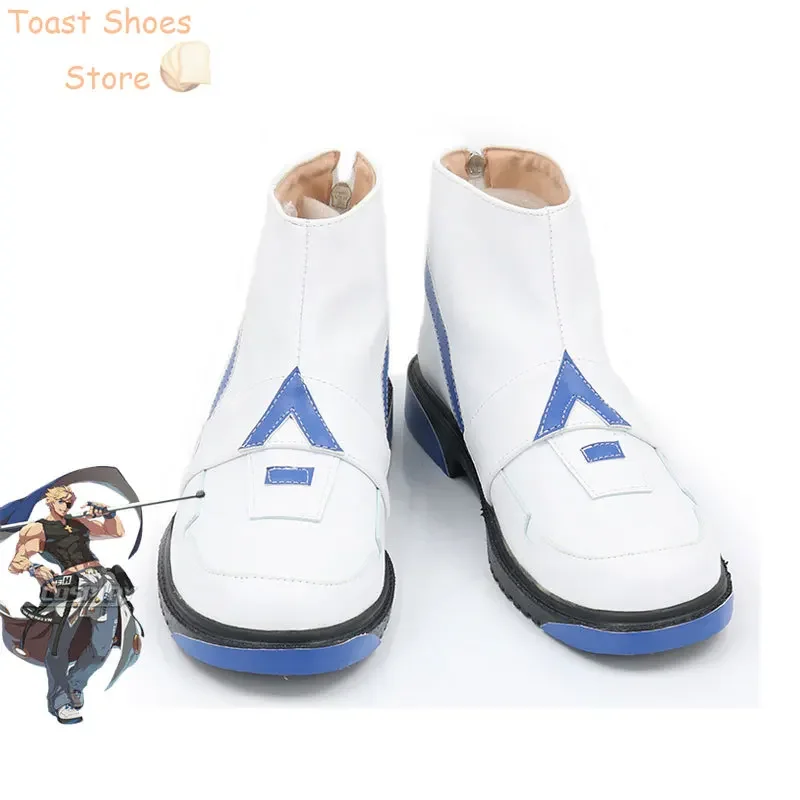 Sin Kiske Cosplay Shoes Game Guilty Gear Cosplay Props PU Shoes Halloween Carnival Boots Costume Prop