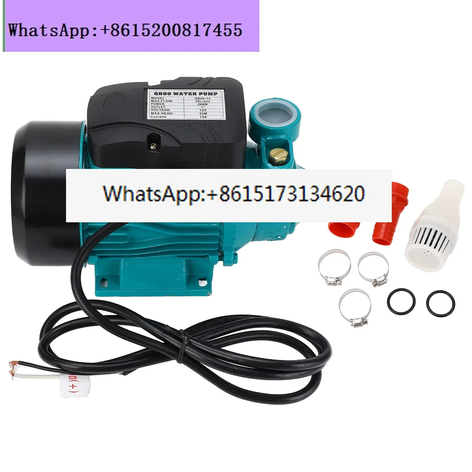 

12V/24V Solar DC Pump 200W 3200RPM 35LPM Large Flow 25m High Lift