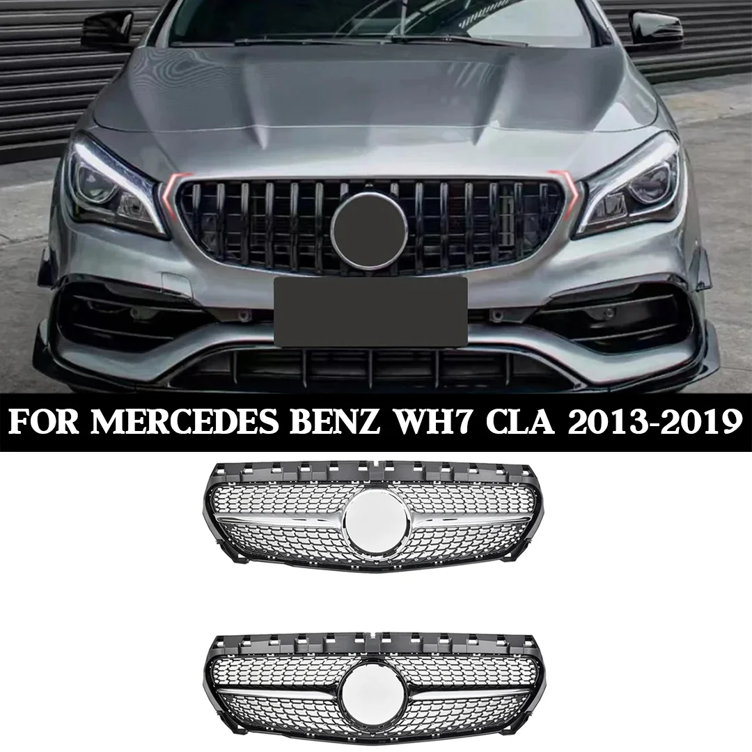 

Автомобильные аксессуары для Mercedes CLA W117 2013-2019 CLA180 CLA200 CLA45 AMG GTR Стиль гоночная верхняя решетка