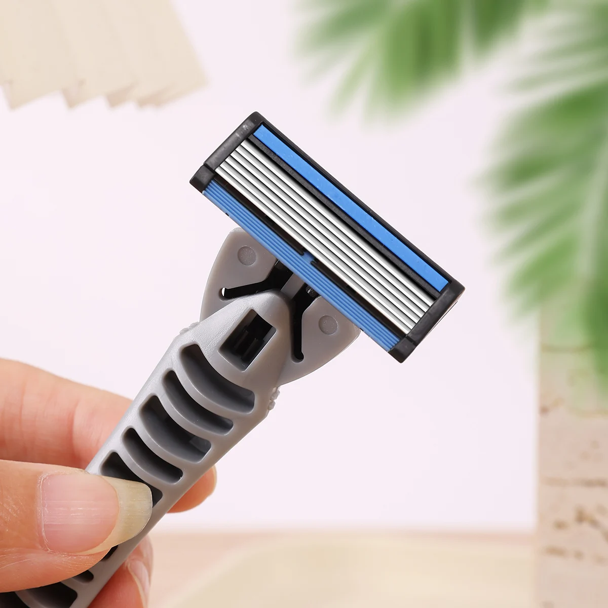 Replaceable Blade Cartridges Razor Blade For Men Shaving With Storage Box High Quality Stainless Steel Blade Beard Razor