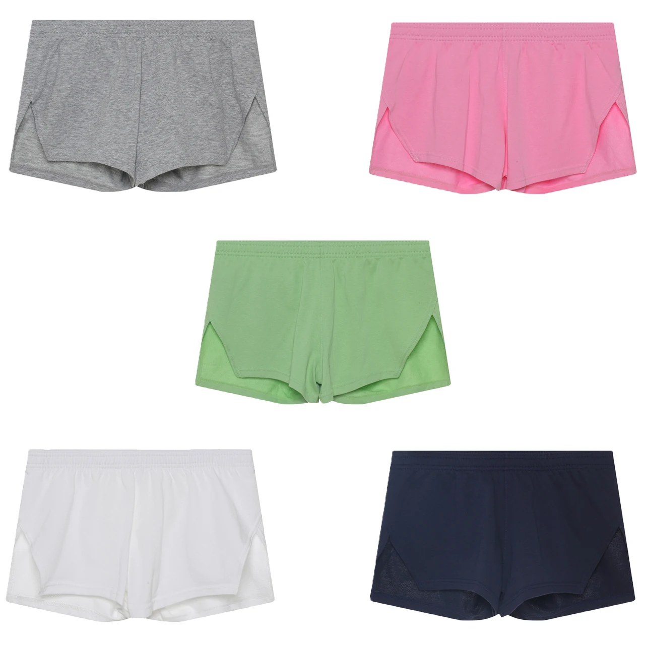 Men's Underwear Boxer Shorts Arrow Panties High Quality Sleep Bottoms Side Slit Loose Boxers Underpants Shorts