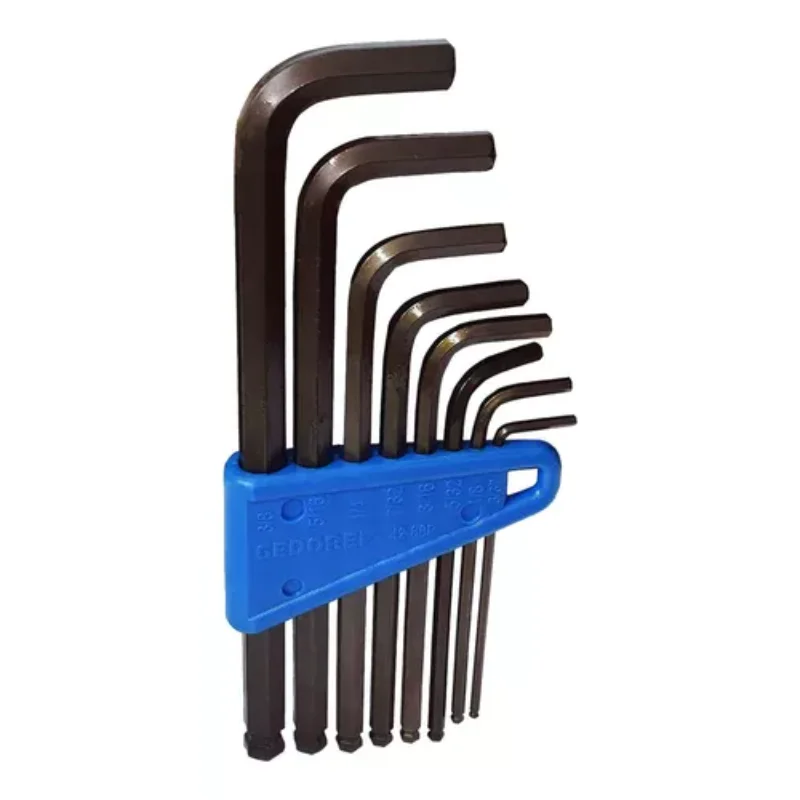 Long Hex Key Set 3/32-3/8 8 Piece Kit - 42 Pieces, Hexagonal Keys