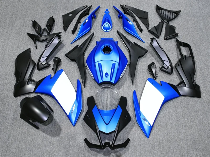 Suitable for Apulia RS125 2012, 13, 14, 2015 motorcycles. Complete set of radiator cover shells and tank covers. Customizable.