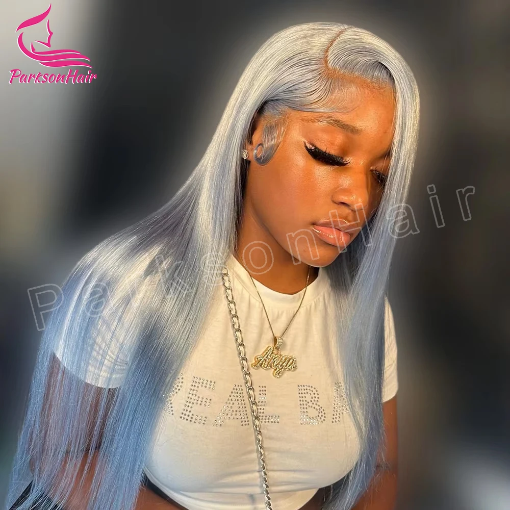 

Grey 613 Colored 13x6 Transparent Lace Frontal Wigs Human Hair Wig For Women Brazilian Remy Hair Glueless Full Lace Wigs