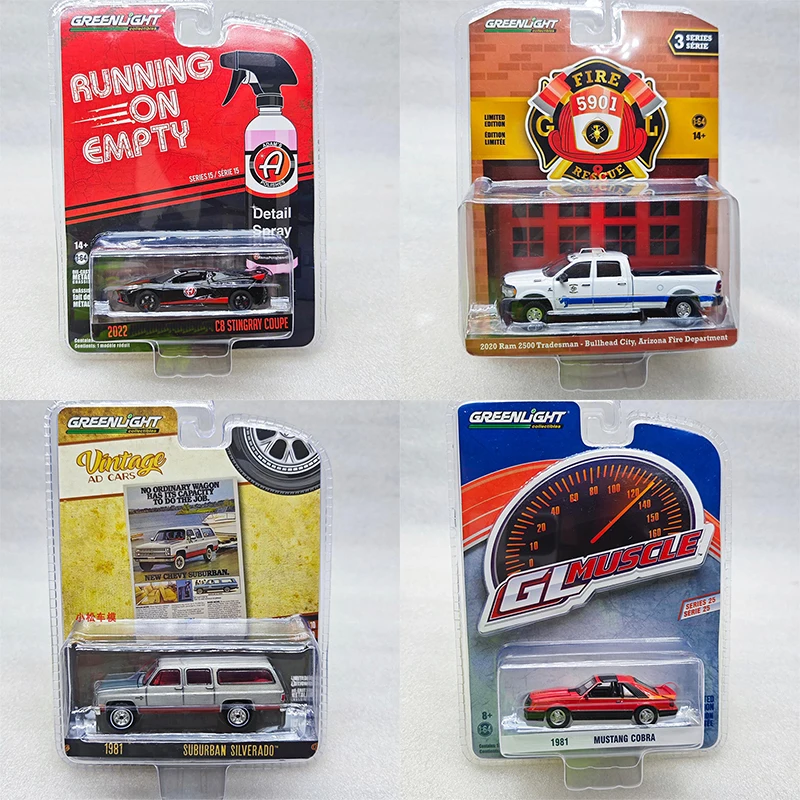 

Greenlight 1:64 Run in Empty Series Ram 2500 Mustang Cobra Rima, литье под давлением из сплава, имитационная модель, коллекционные украшения