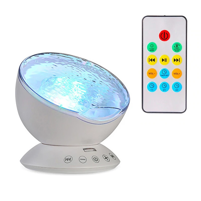 Ozean Welle Projektor Led Nachtlicht Mit Musik Player Fernbedienung Bunte Cosmos Stern Luminaria Für Kind Romantische Hypnose