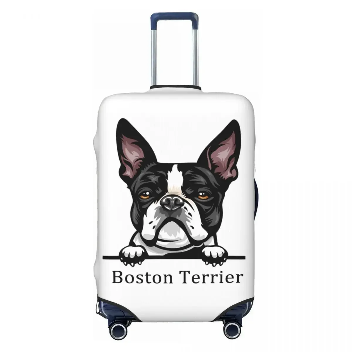 

Custom Cute Dog Boston Terrier Suitcase Cover Dust Proof Pet Animal Luggage Protective Covers for 18-32 inch