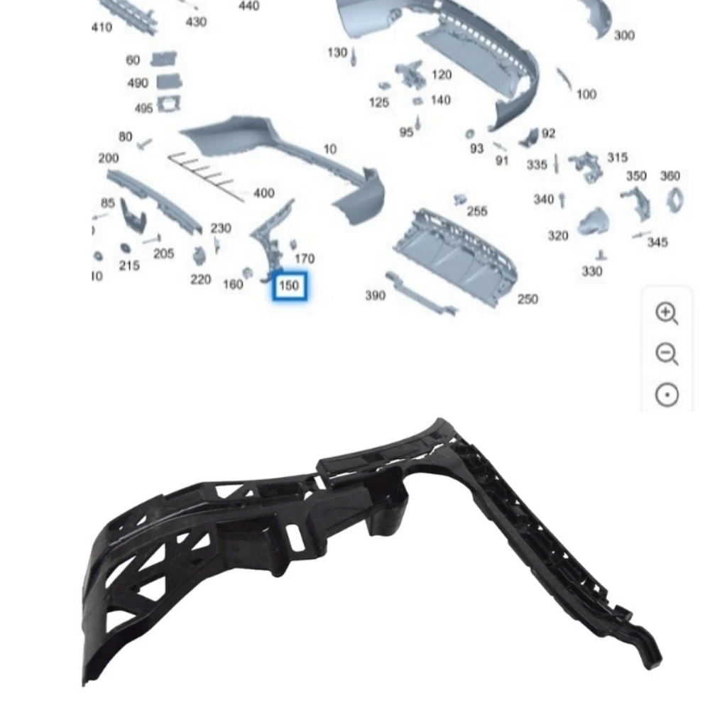 

Rear bumper bracket A2538800512 A2538800612 For Mercedes Benz GLC-Class W253 X253 GLC300 2016-2019