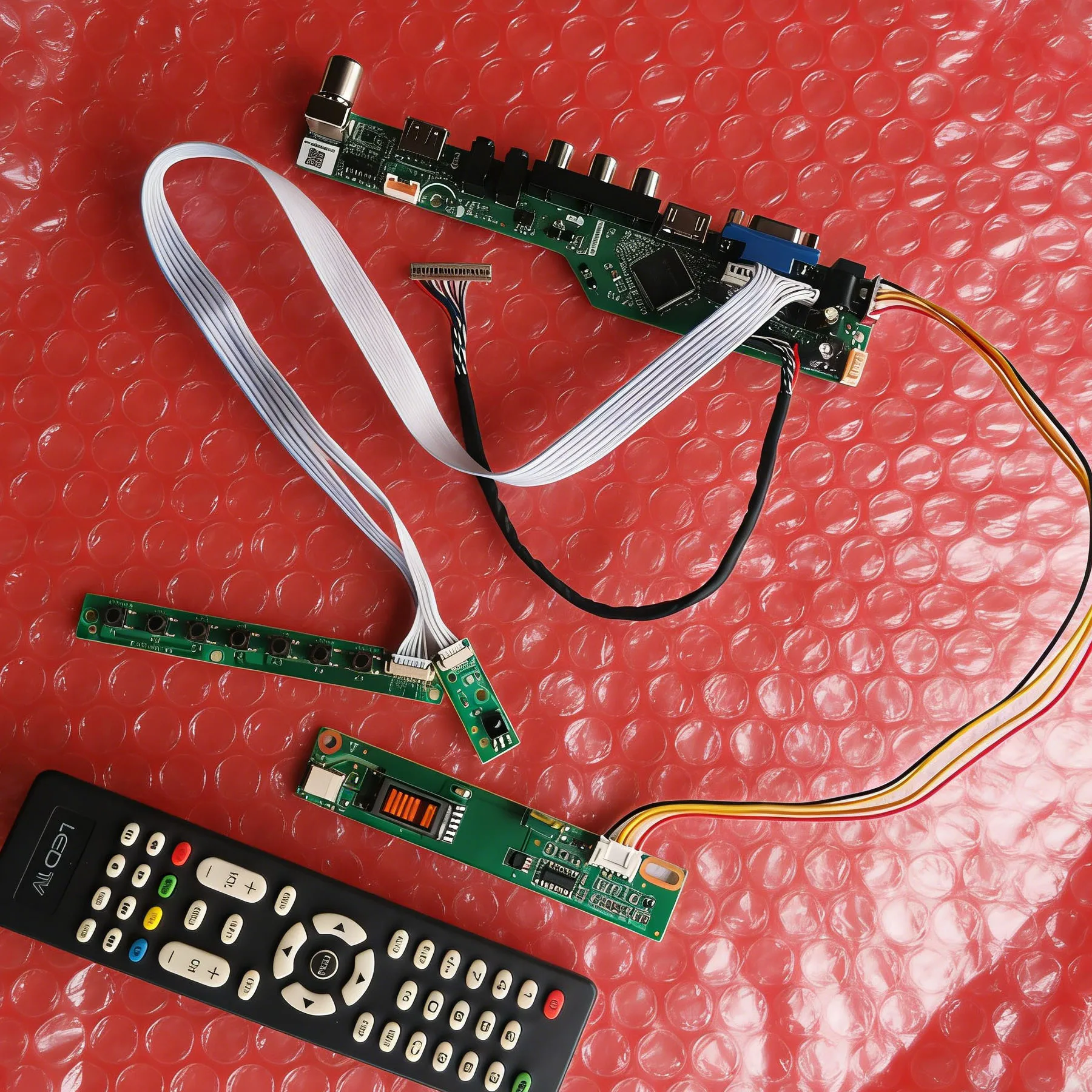 

Для LTN121XA LTN121XJ LTN121X1 LTN121XU комплект платы привода матричного контроллера DIY 1024*768 1CCFL LVDS-20Pin HDMI + VGA + AV + USB 1024x768