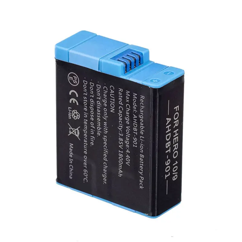 ل GoPro Hero 10 9 بطاريات فك التشفير الكاملة بطارية الكاميرا الرياضية GoPro HERO9 Hero10 اكسسوارات + Type-C 3-Slot صندوق شاحن USB