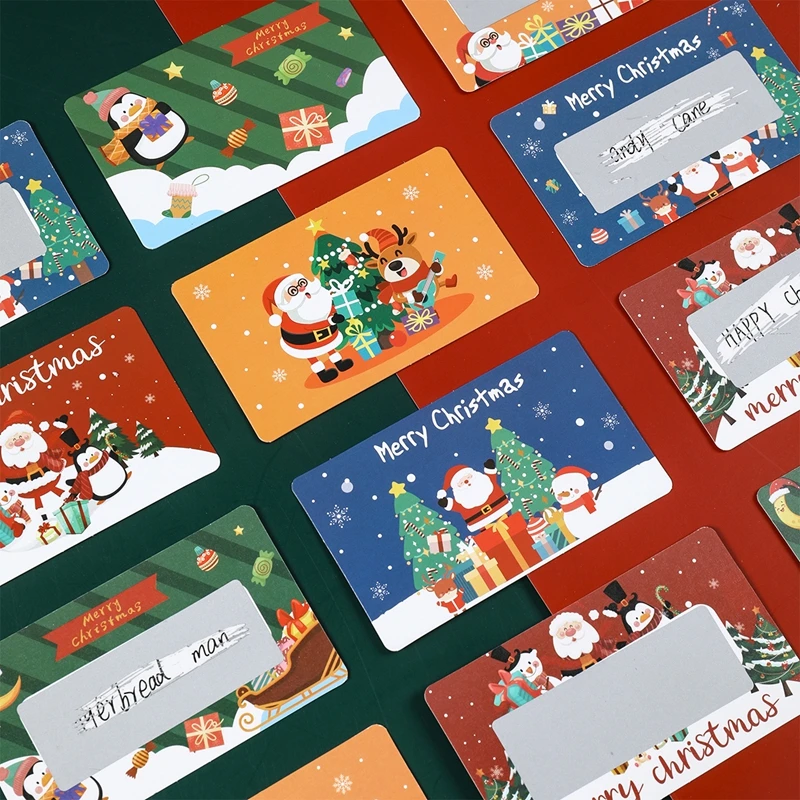 20/40 قطعة عيد الميلاد خدش بطاقات سانتا كلوز شجرة عيد الميلاد حفلة Favors بها بنفسك ألعاب لوازم هدية Vouchers هدايا عيد الميلاد #5