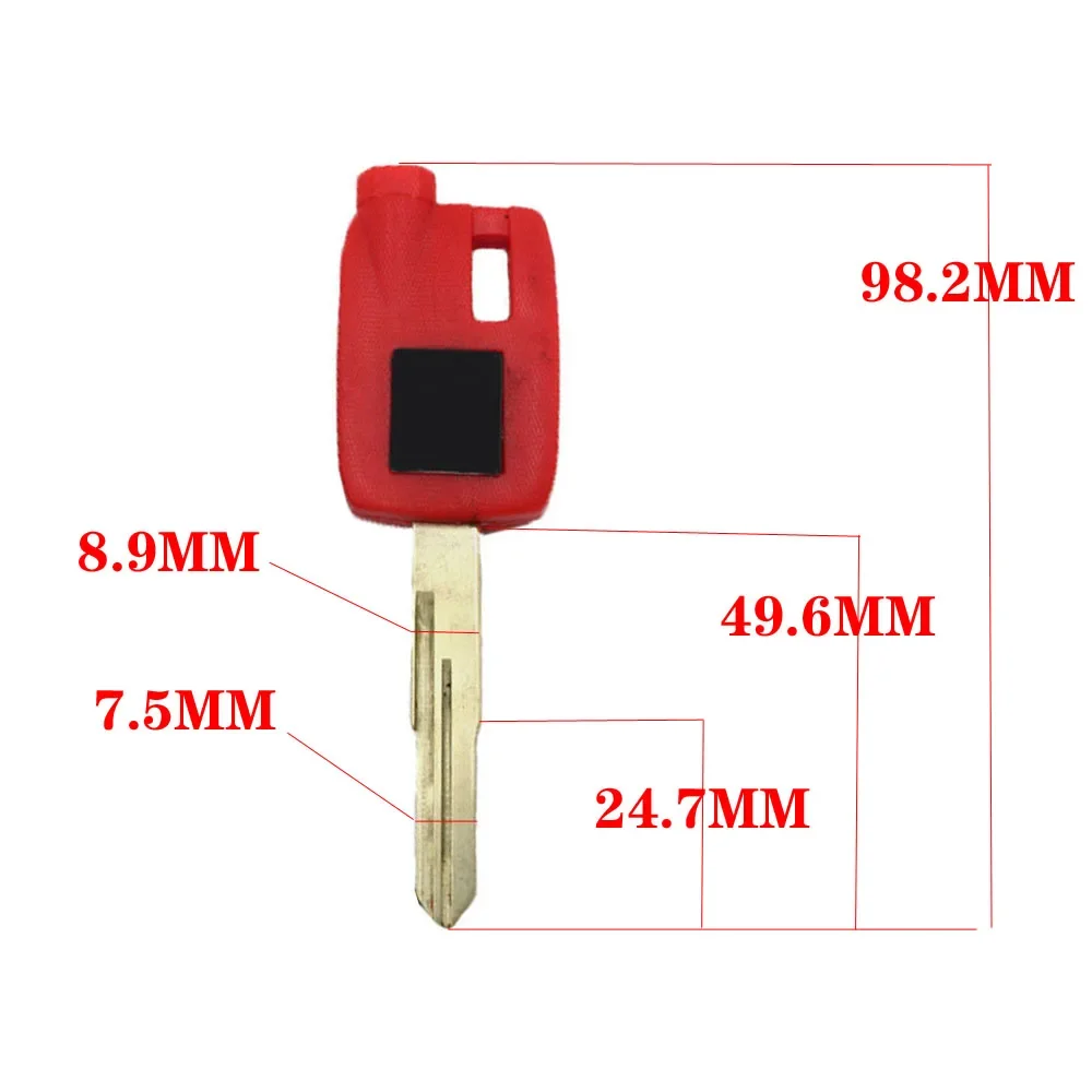 Motorcycle Uncut Blade Blank Key For Suzuki magnet Motorcycle Anti-theft lock keys AN250 AN400 AN650 Magnetic Burgman