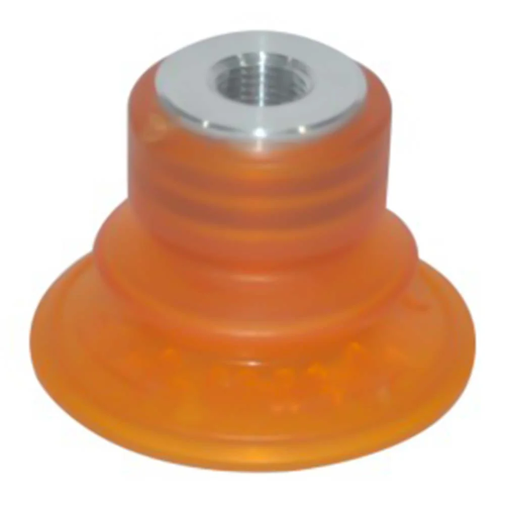 1PCS Vacuum Suction Cup 1.5 Fold Corrugated Standard Polyurethane Material Orange Color SPEC 40 50 60 80 GXPZ