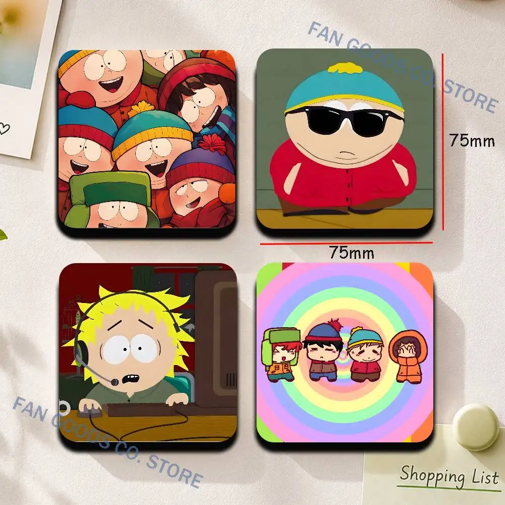 S-South Cartoon P-Park Cute Cartoon Anime Refrigerator Magnets Soft Magnetic Heat Transfer Refrigerator Magnets Gift