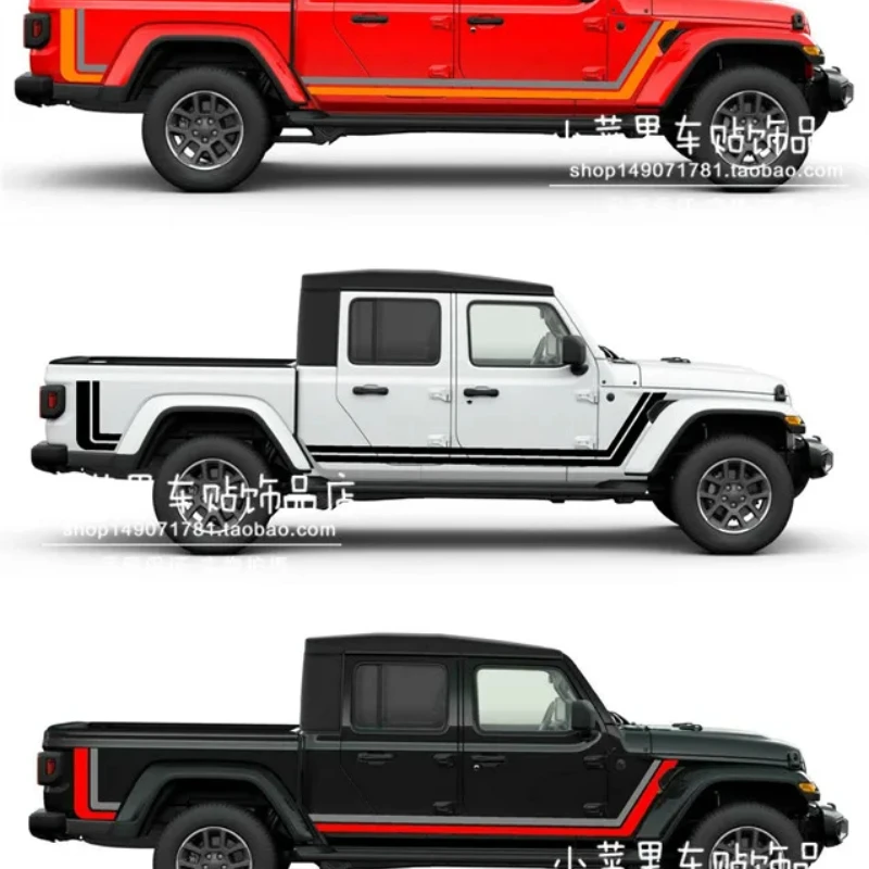 

Автомобильные наклейки для JEEP Wrangler Gladiator JT, боковая виниловая наклейка на кузов, модификация пленки