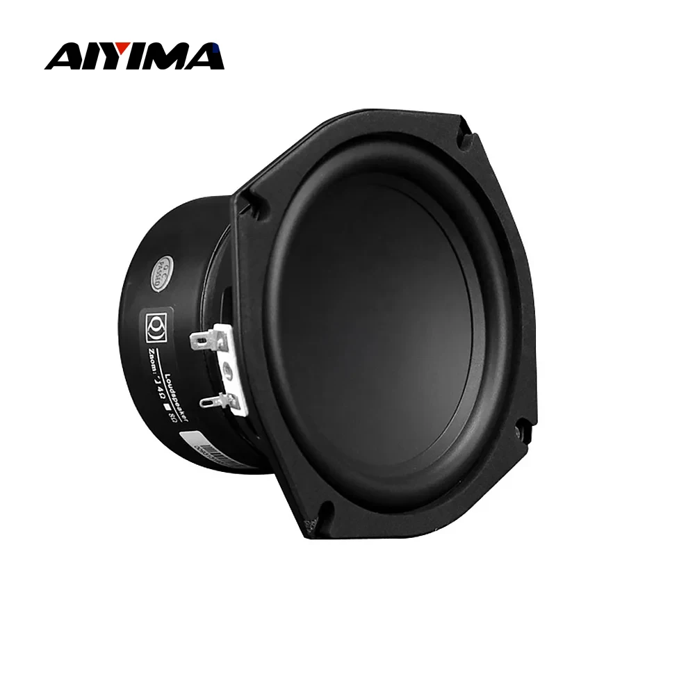 AIYIMA 1Pcs 5.25 Inch Woofer Speaker 4 8 Ohm 50W Bass Long Stroke Sound Speaker Driver Low Frequency Loudspeaker Subwoofer DIY