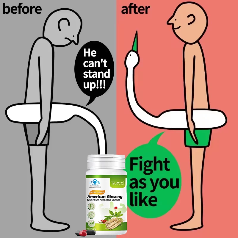 Male Enhancement E-Reztionsergänzungsmittel für Männer mit natürlichem Epimedium, Ginseng, Astragalus – regenerieren Energie und Hormonalbalance