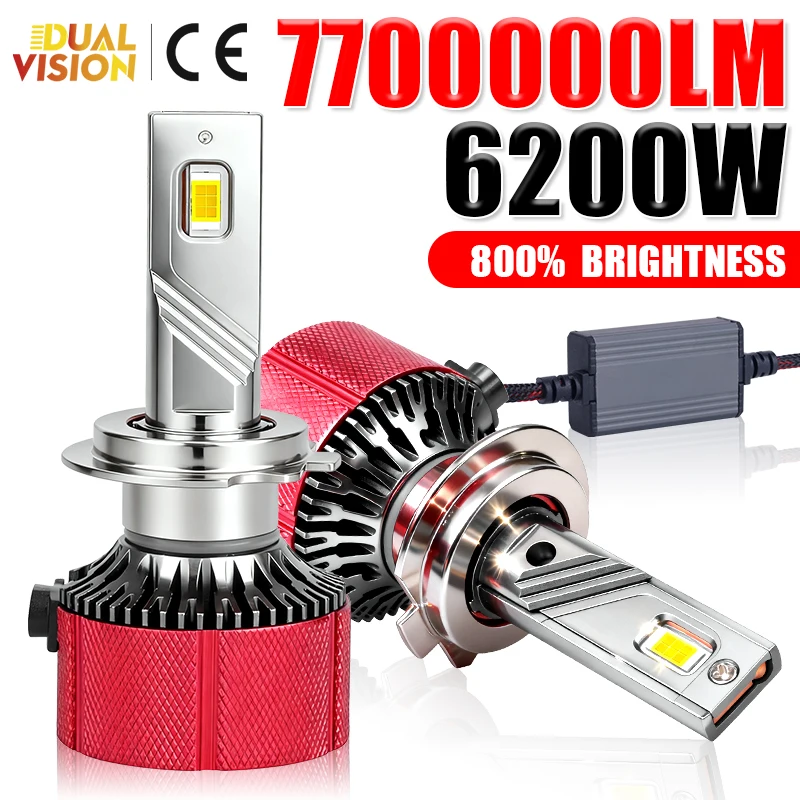 

6200W 7700000LM H4 H7 H11 LED F5 Car Headlights 5570 CSP Canbus H1 9005 9006 HB3 HB4 9012 HIR2 H8 H9 Fog Lights 12V Led Headlamp