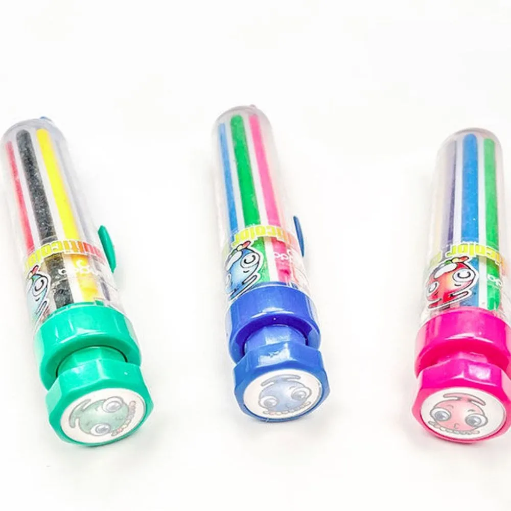 Student Push Style Graffiti Tool Children Gift Multicolor Crayons Oil Pastel Highlighter Marker Pen Colored Pencil