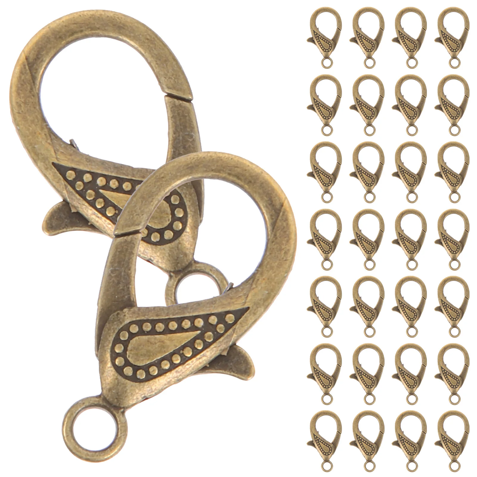 

50 Pcs Jewelry Making Clasps Lobster Claw Buckles for Necklace Bracelet Anklet Repair Simple Connectors Accessories